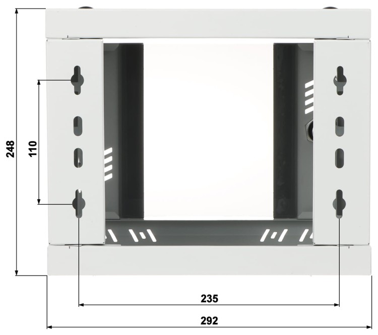 SZAFA RACK WISZĄCA S-RC10-4U-300GG STALFLEX-1683205