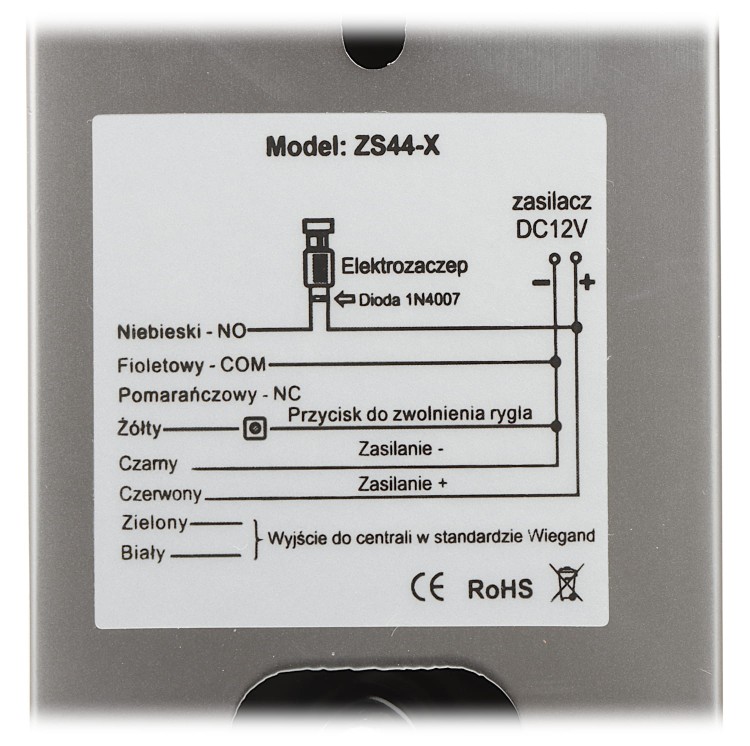 ZAMEK SZYFROWY ZS44-X Tuya Smart Wi-Fi VIDOS-1469807