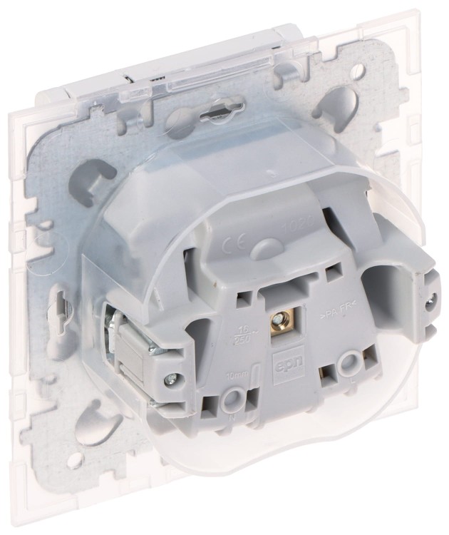 GNIAZDO POJEDYNCZE SANTRA/4136-10/EPN 230V 16A IP44 Elektro-Plast-1651074