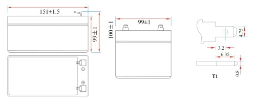 AKUMULATOR 12.8V/12AH/LIFEPO4-MWLJ MW Power-1688208