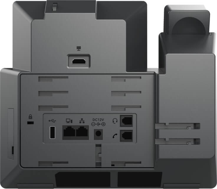 GXV3450 Wideotelefon IP-16 kont SIP-POE-porty GB-LCD 5 cali - Grandstream - widok z tyłu.jpg