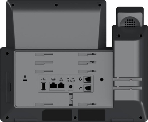GRP2670 Telefon VoIP-6 konta SIP-POE-WiFi-porty GB-zasilacz - Grandstream - widok od tyłu.jpg