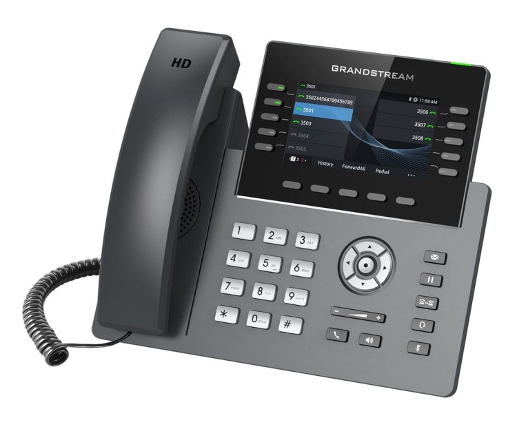 Grandstream GRP2615 – telefon IP – widok pod kątem.jpg