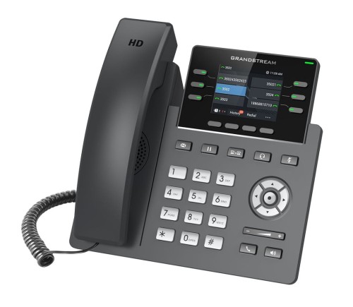 Grandstream GRP2613 – telefon IP – widok pod kątem.jpg