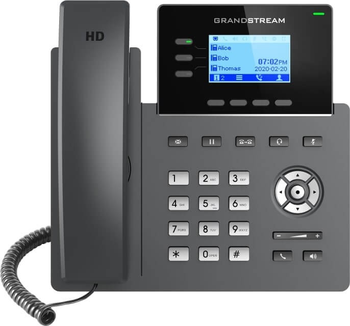 Grandstream GRP2603P – telefon IP – widok z przodu.jpg