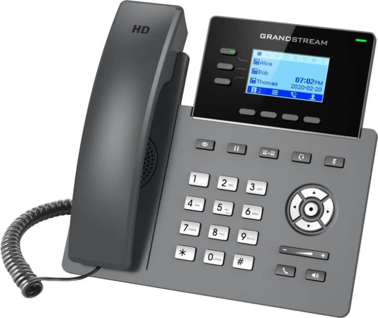 Grandstream GRP2603 – telefon IP – widok pod kątem.jpg