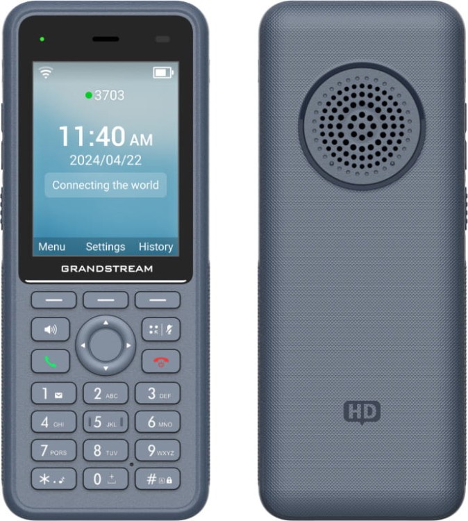 Grandstream WP836 – telefon WiFi VoIP – widok z przodu i tyłu.jpg