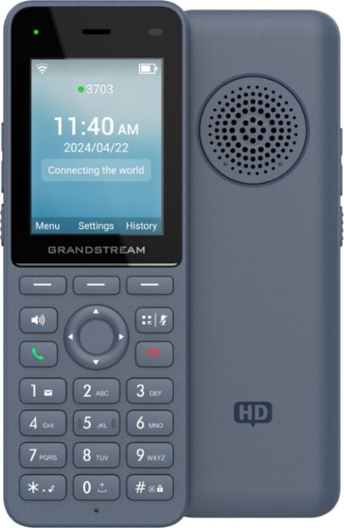 Grandstream WP826 – telefon WiFi VoIP – widok z przodu i tyłu.jpg