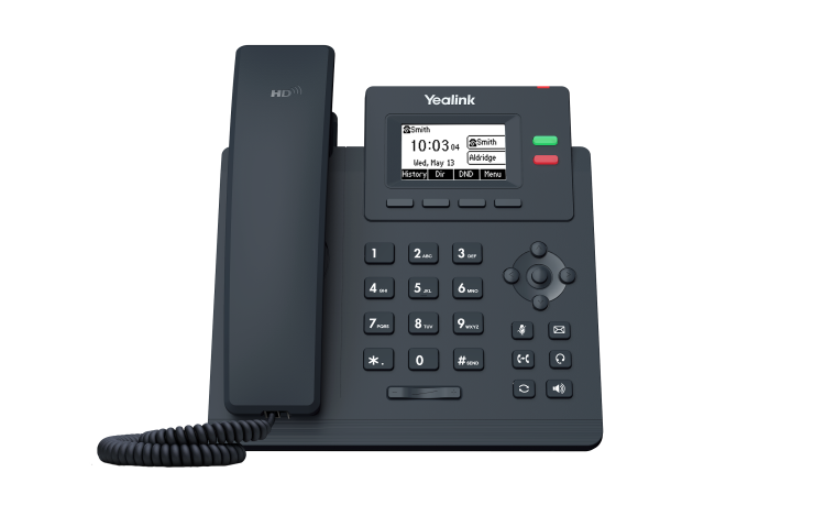 Yealink SIP-T31P – telefon IP – widok z przodu.png