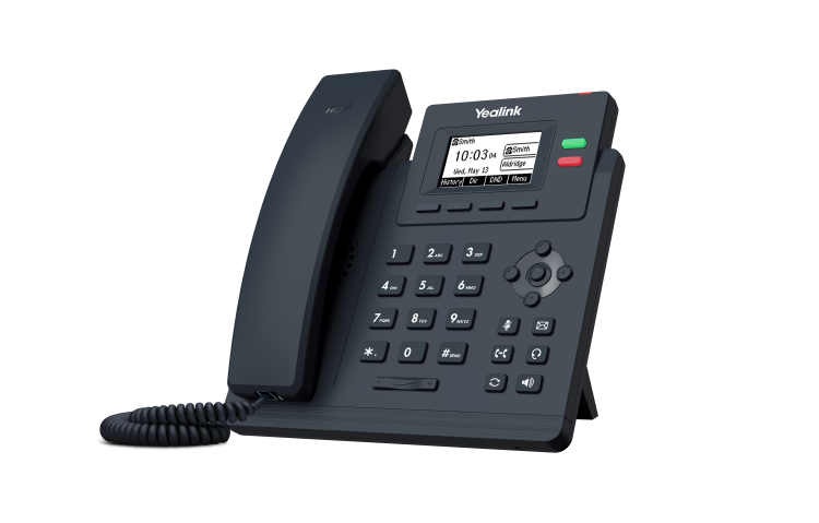 Yealink SIP-T31G – telefon IP – widok pod kątem.png