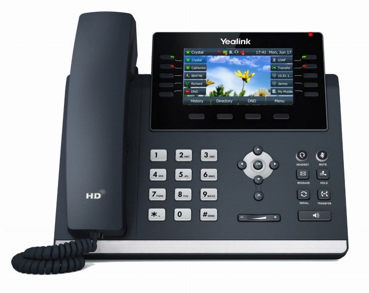 Yealink SIP-T46U – telefon IP – widok z przodu.jpg