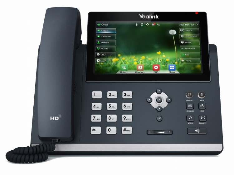 Yealink SIP-T48U – telefon IP – widok z przodu.jpg