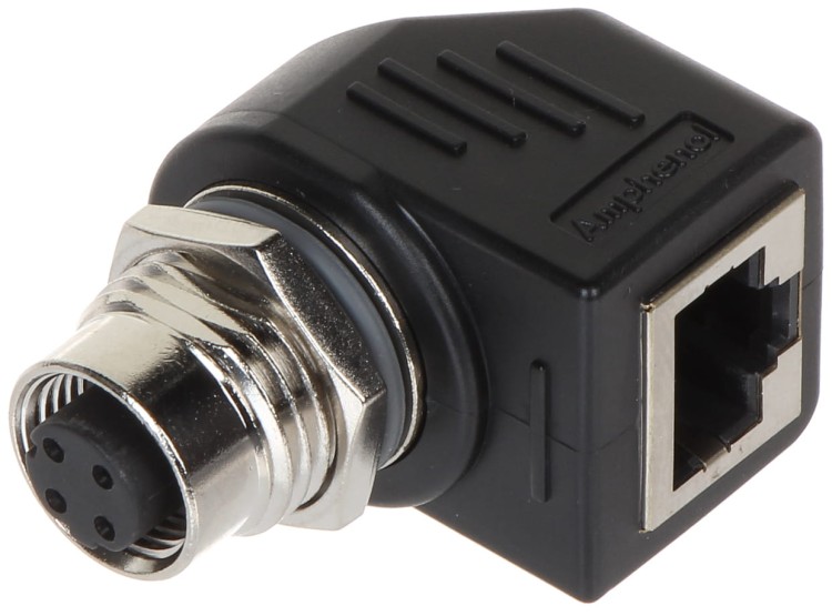 PRZEJŚCIE KĄTOWE M12D-G/RJ45-G-1342617