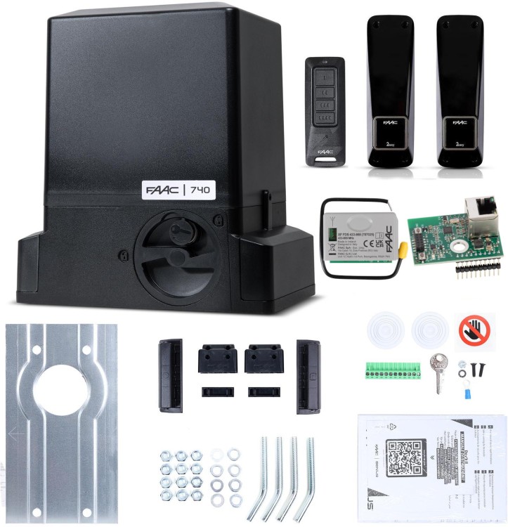 Zestaw Delta 2 SMART - FAAC 740 (Wi-Fi+LAN+BLE) do 500kg bram przesuwnych-1867228