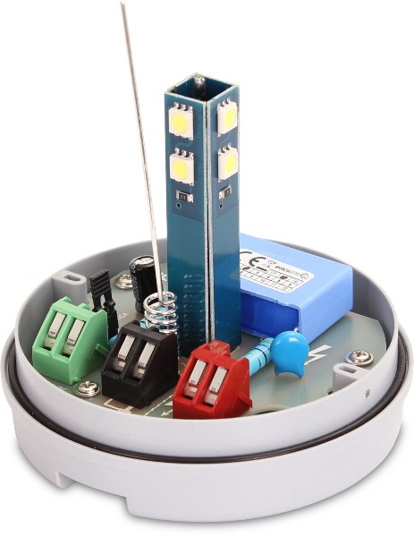 Lampa LED Proxima KOGUT z wbudowaną anteną 433.92 MHz (12-24V AC/DC lub 230V AC) żółta-1826769