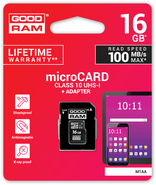 Karta pamięci microSD GOODRAM UHS-I 16GB-1829510