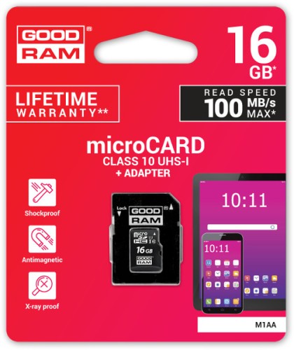 Karta pamięci microSD GOODRAM UHS-I 16GB-1895176