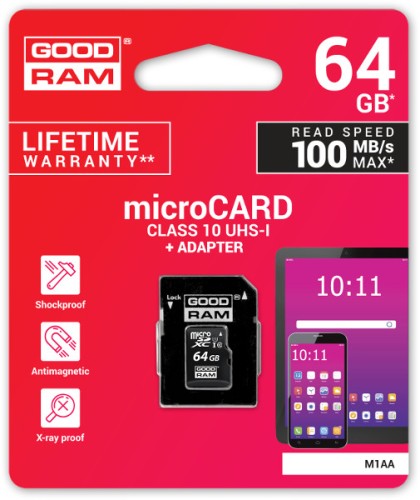 Karta pamięci microSD GOODRAM UHS-I 64GB-1895214