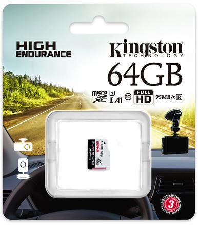 Karta pamięci microSD Kingston High-Endurance UHS-I 64GB 24/7 (rejestratory i monitoring)-1897421