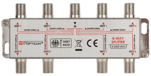 ROZGAŁĘŹNIK RI-8/1F-SAT-OPTI OPTICUM-1335035