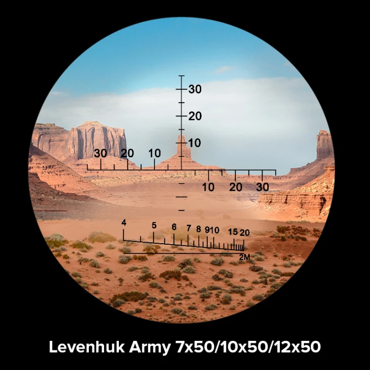 Lornetka Levenhuk Army 12x50 z celownikiem-1570105