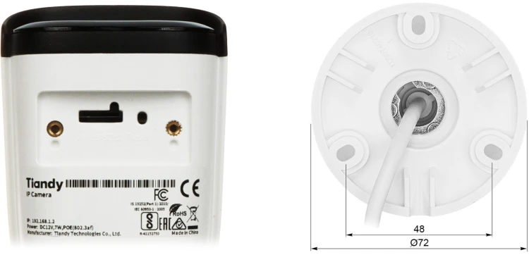 KAMERA IP TC-C32WS SPEC:I5W/E/Y/S/2.8MM/V5.0 LITE/COLOR MAKER SERIES - 1080p 4mm TIANDY-1956714