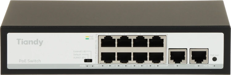 SWITCH POE TC-P3S010 SPEC:F/0820/AT/90 8-PORTOWY TIANDY-1956814