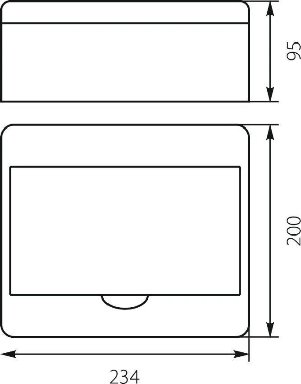Rozdzielnica n/t RN-8 Fala (N+PE) IP40 200x234x95mm, biała | 7.2 Elektro-Plast Opatówek-1935130