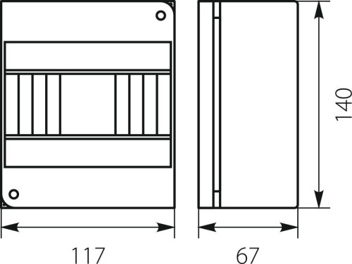 Rozdzielnica n/t RNO 6 IP30 140x117x67mm, biała | 5.6 Elektro-Plast Opatówek-1772457