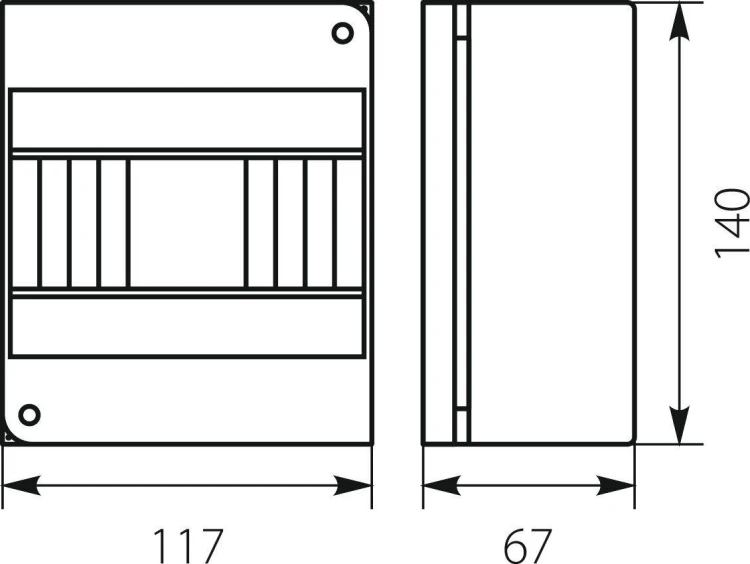 Rozdzielnica n/t RNO 6 IP30 140x117x67mm, biała | 5.6 Elektro-Plast Opatówek-1772457