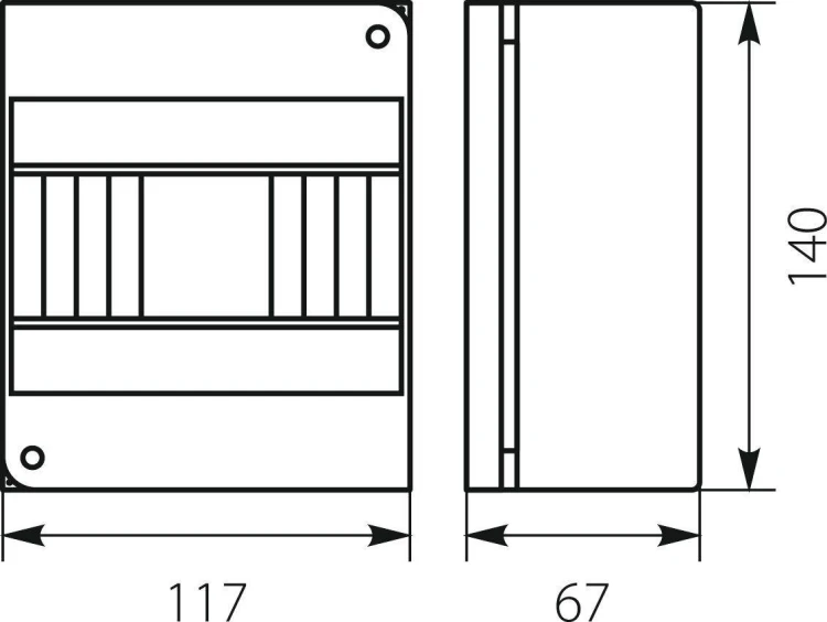 Rozdzielnica n/t RNO 6 IP30 140x117x67mm, biała | 5.6 Elektro-Plast Opatówek-1921127