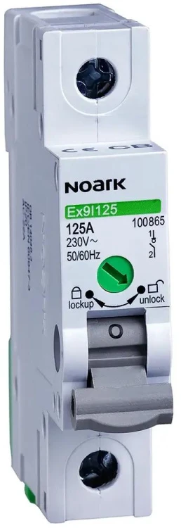 ROZŁĄCZNIK IZOLACYJNY, SZER. 1 MODUŁ, 1P, 63A, Ex9I125 1P 63A Noark 100864-1919960