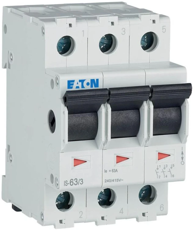 EATON ROZŁĄCZNIK IZOLACYJNY MODUŁOWY 63A 3Z 3P 3M 415V AC IS- 63/3-1948190