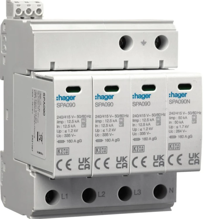 HAGER SPD Ogr. przepięć T1+T2 MOV 4P SPA931-1932274