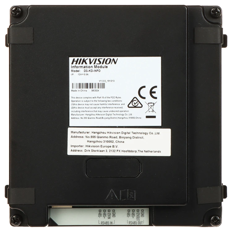 MODUŁ INFORMACYJNY DS-KD-INFO Hikvision-1765164
