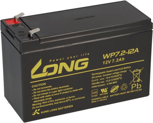 Akumulator AGM LONG 12V 7,2Ah VdS-1582695