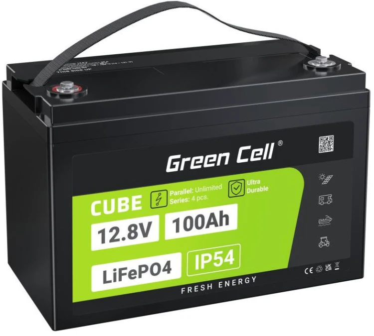 AKUMULATOR LITOWO-ŻELAZOWO-FOSFORANOWY LiFePO4 Green Cell Cube 12.8V 100Ah LFPGC12V100AH-1917541