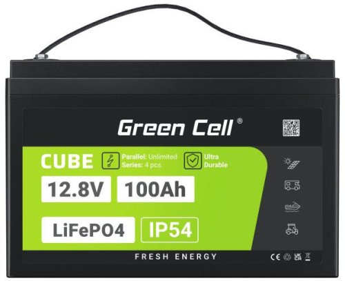AKUMULATOR LITOWO-ŻELAZOWO-FOSFORANOWY LiFePO4 Green Cell Cube 12.8V 100Ah LFPGC12V100AH-1812798