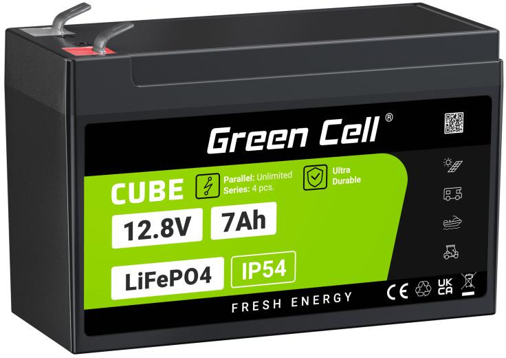AKUMULATOR LITOWO-ŻELAZOWO-FOSFORANOWY LiFePO4 Green Cell Cube 12.8V 7Ah LFPGC12V7AH-1917856