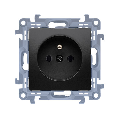 KONTAKT SIMON 10 MODUŁ CZARNY MAT GNIAZDO 1X Z/U SZYBKOZŁĄCZA 16A 250V-1953662