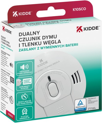 Czujnik czadu i dymu 2w1 Kidde K10SCO-1870089