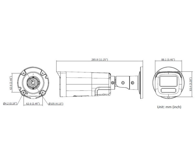 KAMERA IP DS-2CD1643G2-LIZU/SL(2.8-12MM) Smart Hybrid Light - 4Mpx - MOTOZOOM Hikvision-1950802