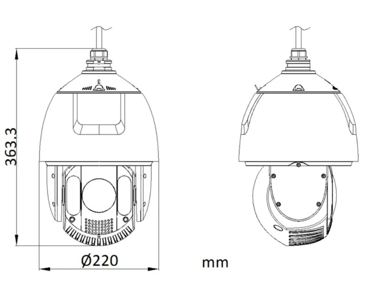 KAMERA IP SZYBKOOBROTOWA DS-2DE7A225IWG1-E AcuSense - 1080p 4.8... 120mm Hikvision-1971781
