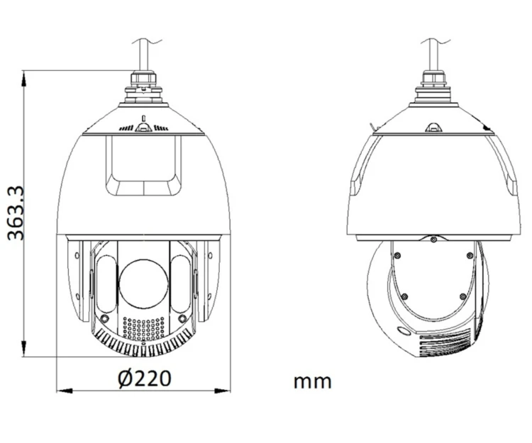 KAMERA IP SZYBKOOBROTOWA DS-2DE7A432IWG1-E AcuSense 4Mpx 5.5... 176mm Hikvision-1954580