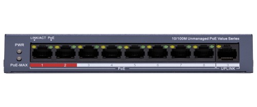 SWITCH POE DS-3E0109P-E/M(C) 8-PORTOWY + 1X UPLINK Hikvision-1954909