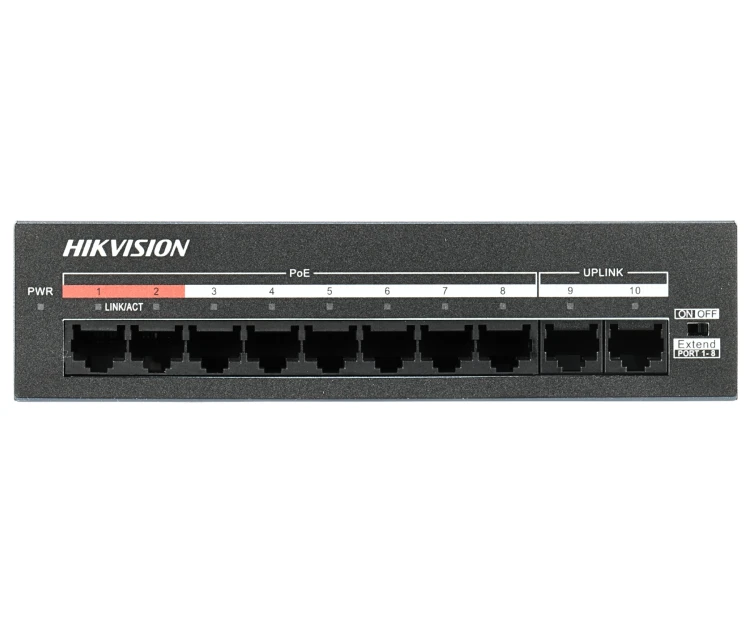 SWITCH POE DS-XS10-P 8-PORTOWY + 2X UPLINK Hikvision-1971552
