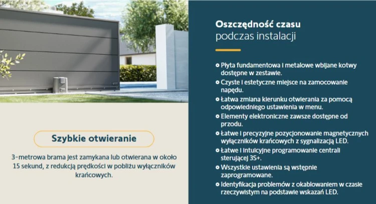 Zestaw Somfy Elixo 3S+ IO Standard Pack do 600kg bram przesuwnych-1949500