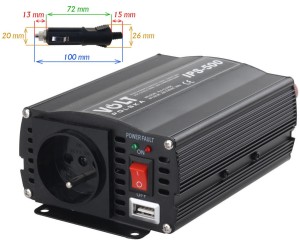 PRZETWORNICA VOLT POLSKA IPS-500 12V / 230V 350/500 W-1607576