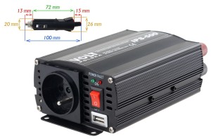 PRZETWORNICA VOLT POLSKA IPS-500 24V / 230V 350/500 W-1607583