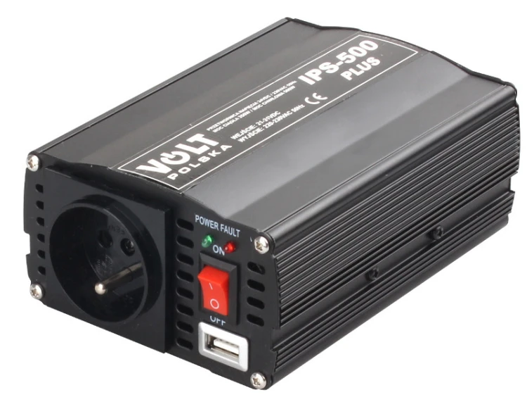 PRZETWORNICA VOLT POLSKA IPS-500 PLUS 24V / 230V 350/500 W-1891447